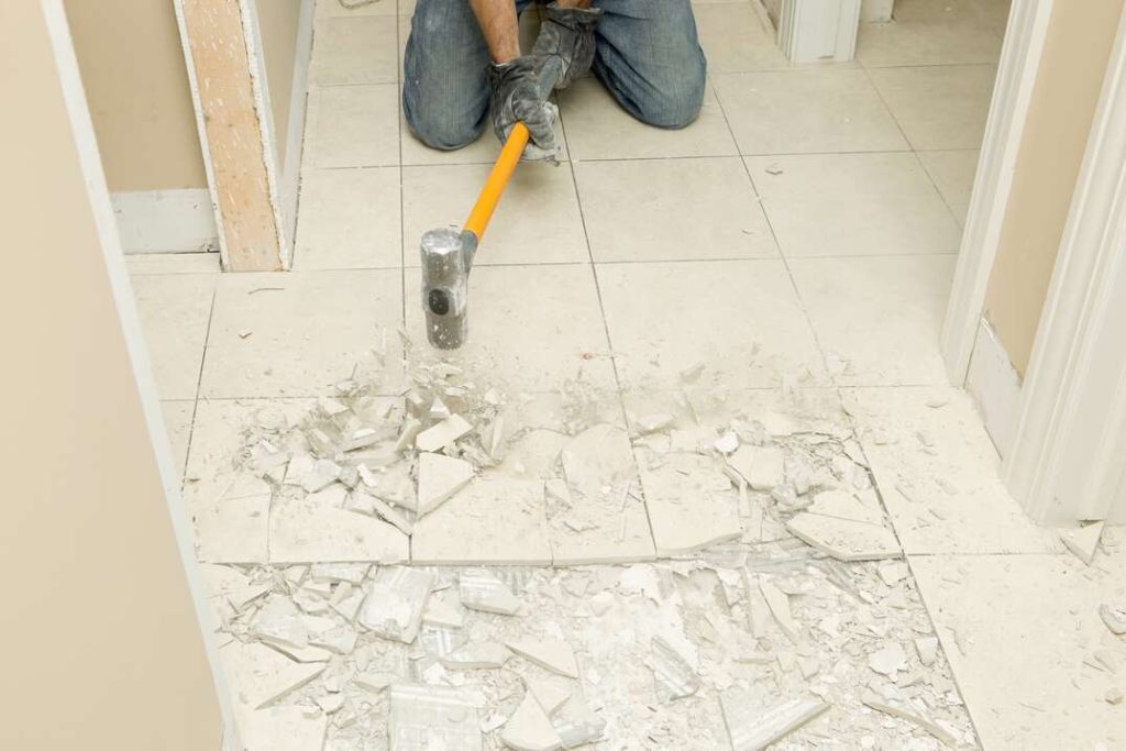Tile Removal in Flooring Renovations